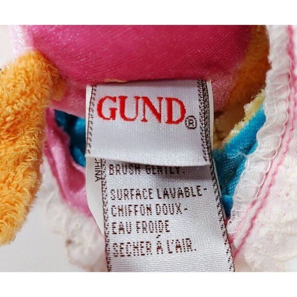 Gund Whispurr 60027 Cat w/Mouse on back Plush 8" Kitten in  Dress RARE! - Picture 4 of 4